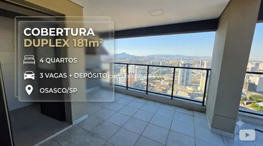 Cobertura com 4 Quartos para alugar, 181m² no Vila Osasco, Osasco