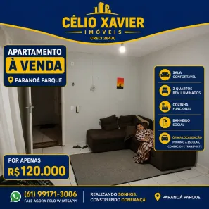 Apartamento com 2 Quartos à venda, 46m² no Paranoá Parque, Brasília