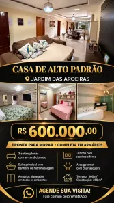 Casa com 3 Quartos à venda, 250m² no Jardim das Aroeiras, Goiânia