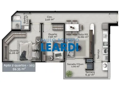 Apartamento com 2 Quartos à venda, 59m² no Carvoeira, Florianópolis