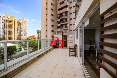 Apartamento com 1 Quarto para alugar, 78m² no Ponta da Praia, Santos