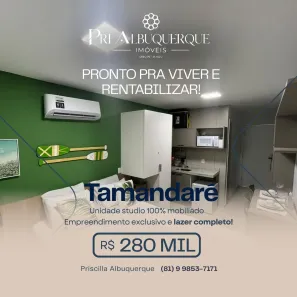 Apartamento com 1 Quarto à venda, 21m² no Tamandaré, Praia de Tamandaré