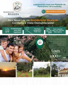 Lote/Terreno à venda, 1000m² no Piedade do Paraopeba, Brumadinho