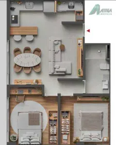 Apartamento com 2 Quartos à venda, 55m² no Santa Lúcia, Belo Horizonte