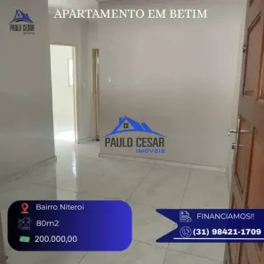 Apartamento com 3 Quartos à venda, 80m² no Niterói, Betim