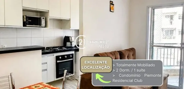 Apartamento com 2 Quartos para alugar, 57m² no Parque Viana, Barueri