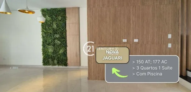 Casa de Condomínio com 3 Quartos à venda, 177m² no Chácara Jaguari (Fazendinha), Santana de Parnaíba