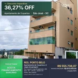Apartamento com 3 Quartos à venda, 186m² no Areias, São José