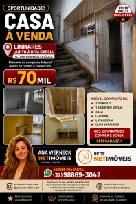 Casa com 2 Quartos à venda, 70m² no Linhares, Juiz de Fora