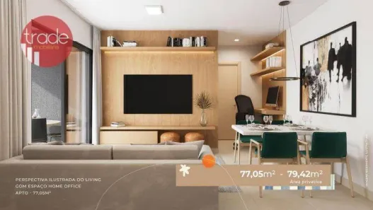 Apartamento com 2 Quartos à venda, 77m² no Jardim Olhos D´Água I, Ribeirão Preto