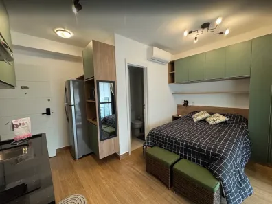 Apartamento com 1 Quarto para alugar, 27m² no Jardim das Acácias, São Paulo