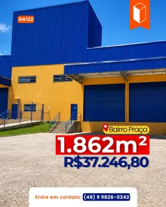 Galpão/Depósito/Armazém para alugar, 1862m² no Centro, Tijucas