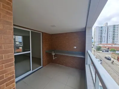 Apartamento com 2 Quartos para alugar, 74m² no Guilhermina, Praia Grande