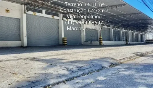 Galpão/Depósito/Armazém para alugar, 5272m² no Vila Leopoldina, São Paulo