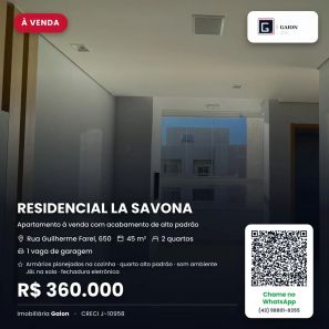Apartamento com 2 Quartos para venda ou aluguel, 45m² no Gleba Fazenda Palhano, Londrina