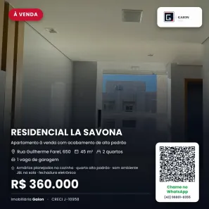 Apartamento com 2 Quartos para venda ou aluguel, 45m² no Gleba Fazenda Palhano, Londrina