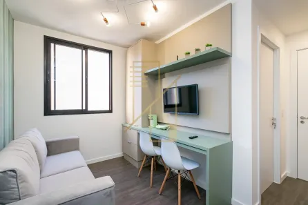 Apartamento com 1 Quarto para alugar, 27m² no Centro, Curitiba
