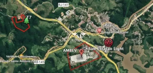 Lote/Terreno à venda, 147800m² no Centro, Piraí