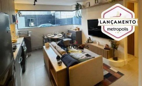 Apartamento com 1 Quarto à venda, 38m² no Vila Palmares, Santo André