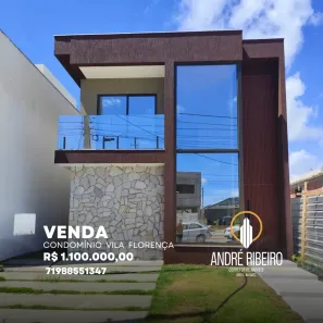 Casa de Condomínio com 4 Quartos à venda, 150m² no Alphaville (Abrantes), Camaçari