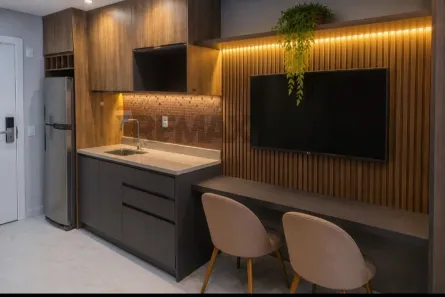 Apartamento com 1 Quarto para alugar, 27m² no Campo Belo, São Paulo