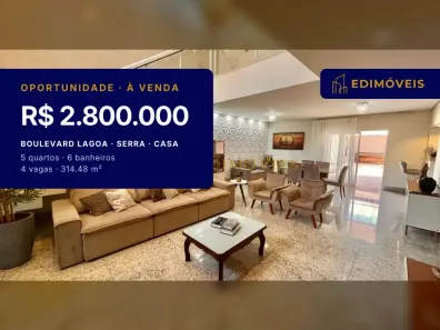 Casa com 5 Quartos à venda, 314m² no Boulevard Lagoa, Serra