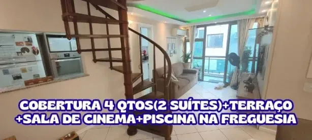 Cobertura com 4 Quartos à venda, 167m² no Freguesia (Jacarepaguá), Rio de Janeiro