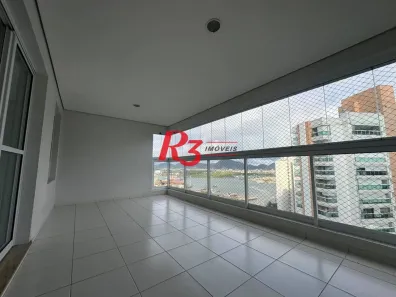 Apartamento com 3 Quartos para alugar, 132m² no Ponta da Praia, Santos