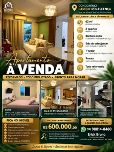 Apartamento com 2 Quartos à venda, 62m² no Renascença, São Luís