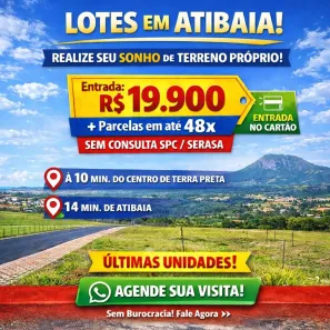 Lote/Terreno à venda, 600m² no Terra Preta (Terra Preta), Mairiporã