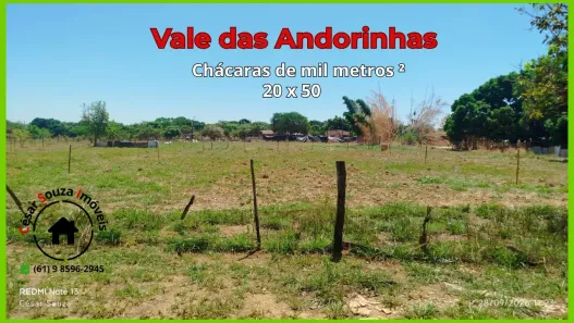 Fazenda/Sítio à venda, 1000m² no Chácaras Vale das Andorinhas, Novo Gama