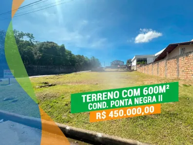 Lote/Terreno à venda, 600m² no Ponta Negra, Manaus