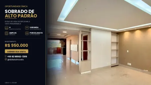 Sobrado com 4 Quartos à venda, 160m² no Vila João Vaz, Goiânia