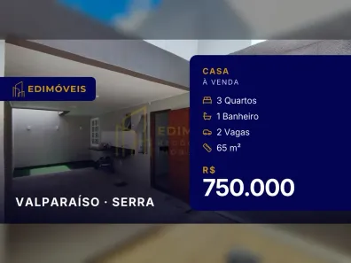 Casa com 3 Quartos à venda, 65m² no Valparaíso, Serra