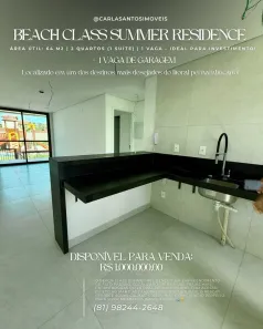 Apartamento com 2 Quartos à venda, 64m² no Cupe, Ipojuca
