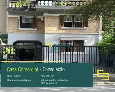 Imóvel Comercial à venda, 290m² no Consolação, São Paulo