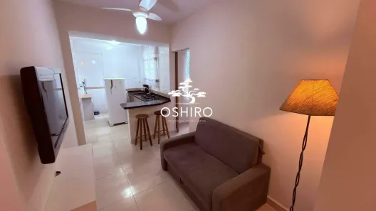 Apartamento com 1 Quarto para alugar, 45m² no Gonzaga, Santos