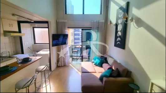 Flat com 1 Quarto para venda ou aluguel, 44m² no Moema, São Paulo