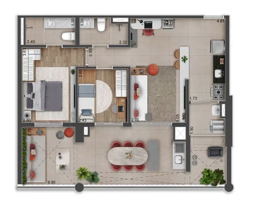 VIS VILA MASCOTE - APARTAMENTOS no Vila Santa Catarina, São Paulo