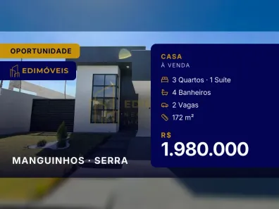 Casa com 3 Quartos à venda, 172m² no Manguinhos, Serra