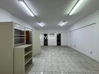 Sala Comercial com 1 Quarto para alugar, 70m² no Centro, Santos