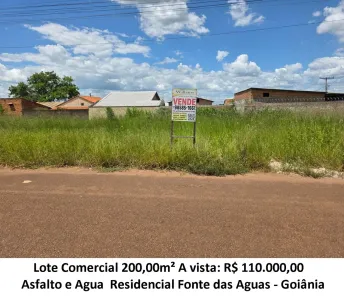 Lote/Terreno à venda, 200m² no Residencial Fonte das Águas, Goiânia