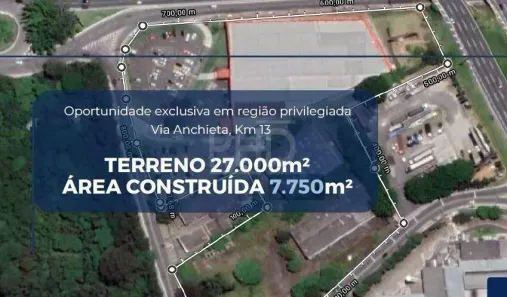 Sala Comercial à venda, 27000m² no Taboão, São Bernardo do Campo