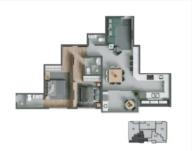 Apartamento com 2 Quartos à venda, 80m² no Agronômica, Florianópolis