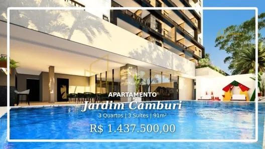 Apartamento com 3 Quartos à venda, 91m² no Jardim Camburi, Vitória