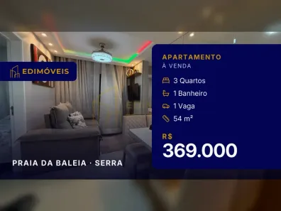 Apartamento com 3 Quartos à venda, 54m² no Praia da Baleia, Serra