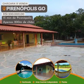 Fazenda/Sítio com 3 Quartos à venda, 200m² no Vila Estrela Dalva, Pirenópolis