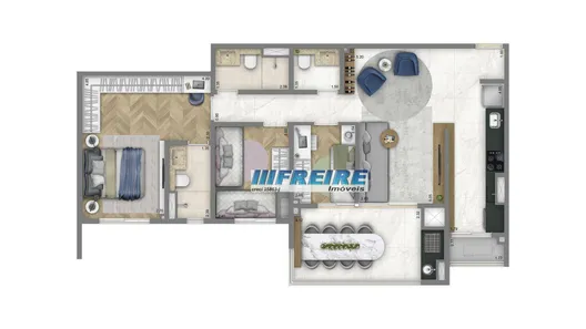 Apartamento com 3 Quartos à venda, 90m² no Jardim, Santo André
