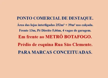 Ponto Comercial para alugar, 252m² no Botafogo, Rio de Janeiro