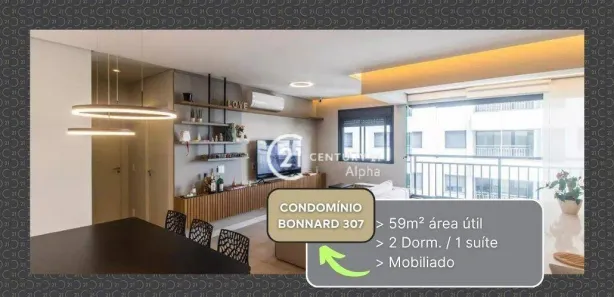Apartamento com 2 Quartos para alugar, 69m² no Alphaville Empresarial, Barueri